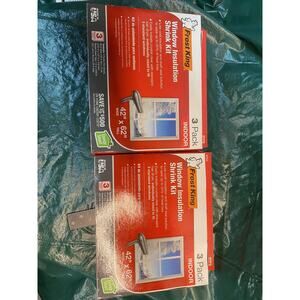 Lot Of (2) Frost King Window Winterizing Insulation Shrink Kit 42in x 62in
